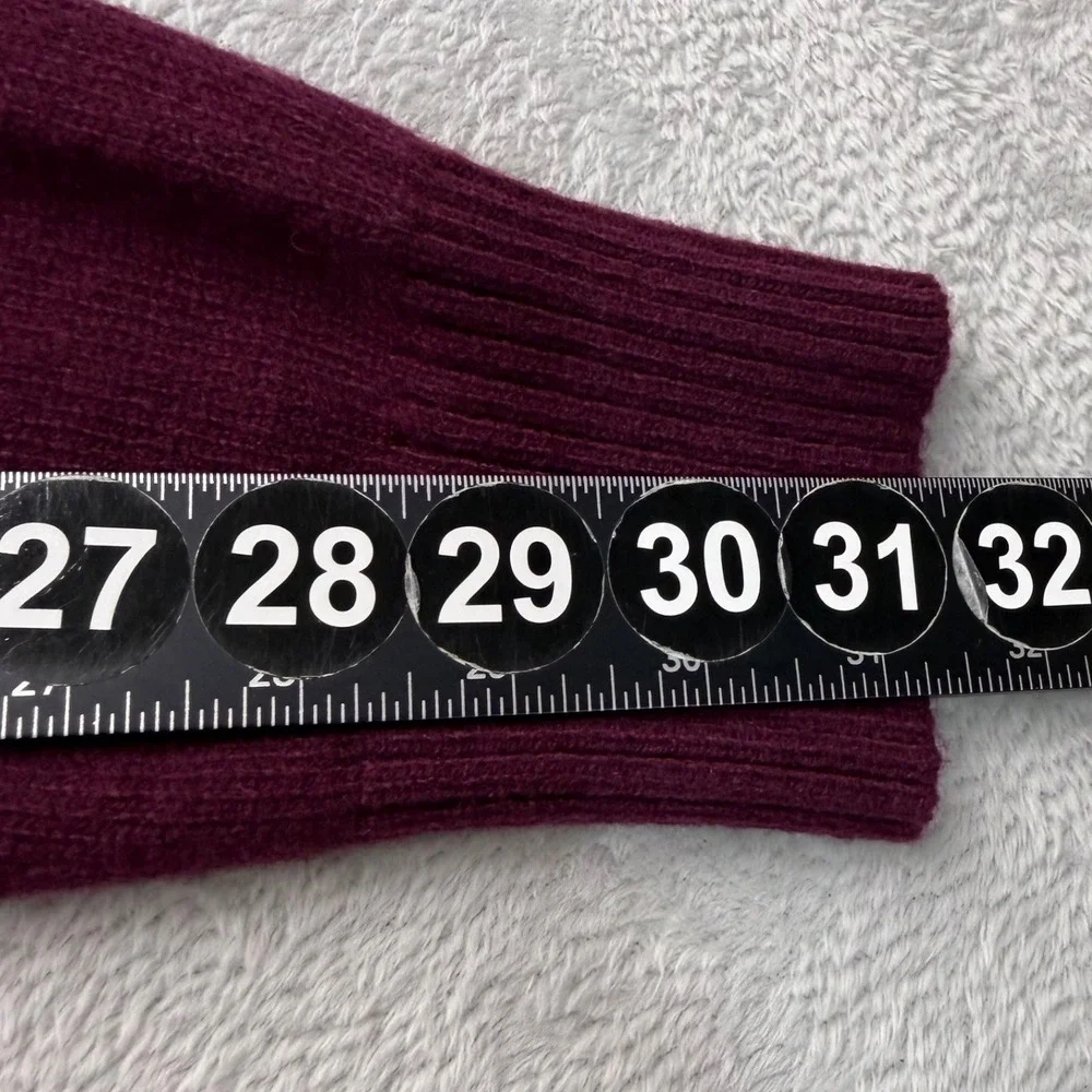 NEW J.Crew Sweater Men Medium Purple Soft Lambswool Blend Pullover Long Sleeve